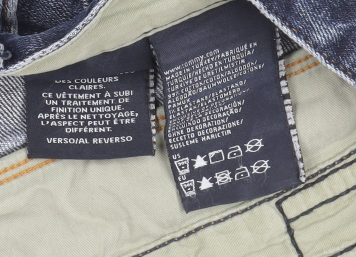 Tommy Hilfiger Men's Blue 38x30 Regular Straight Denim Jeans