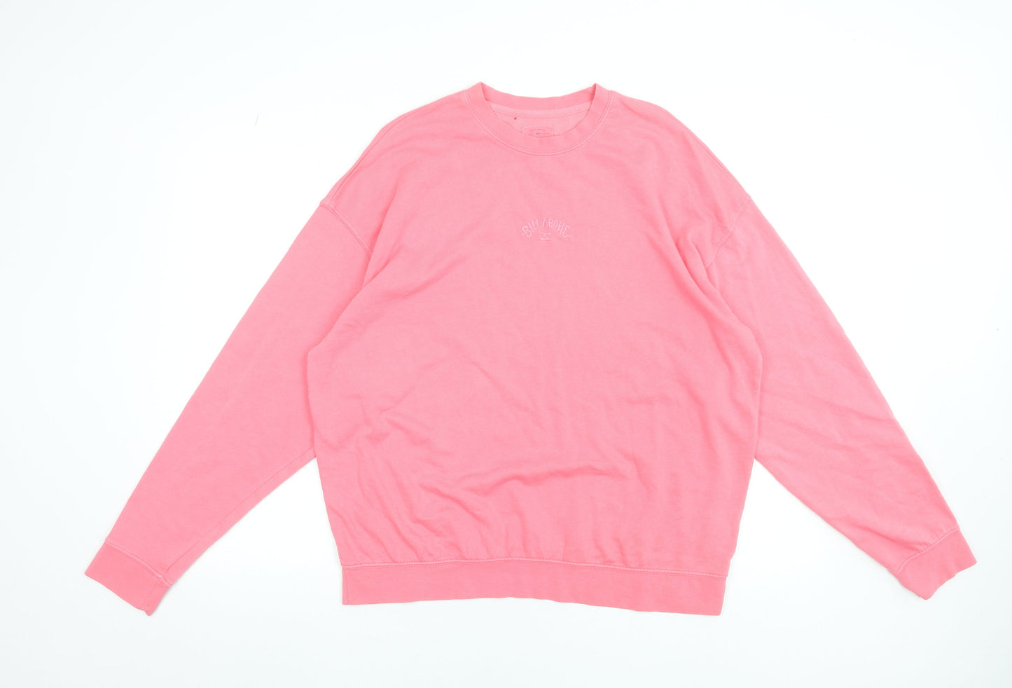 Womens UK S Relaxed Billabong Pink Pullover Sweatshirt