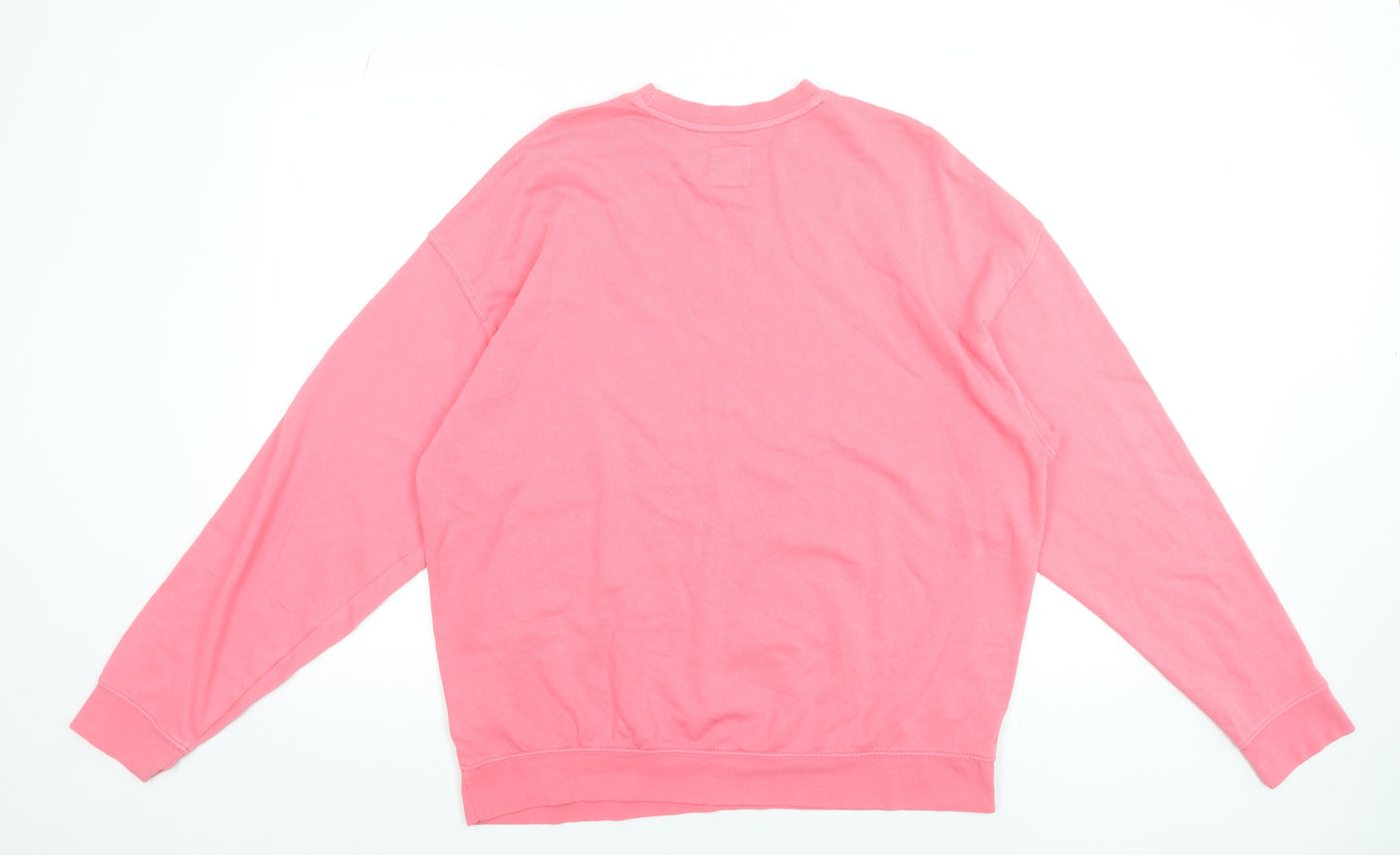Womens UK S Relaxed Billabong Pink Pullover Sweatshirt