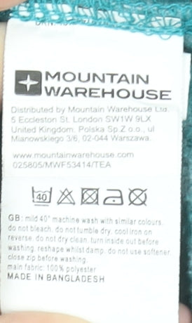 Womens UK Size 8 Regular Mountain Warehouse Blue Polyester Jacket