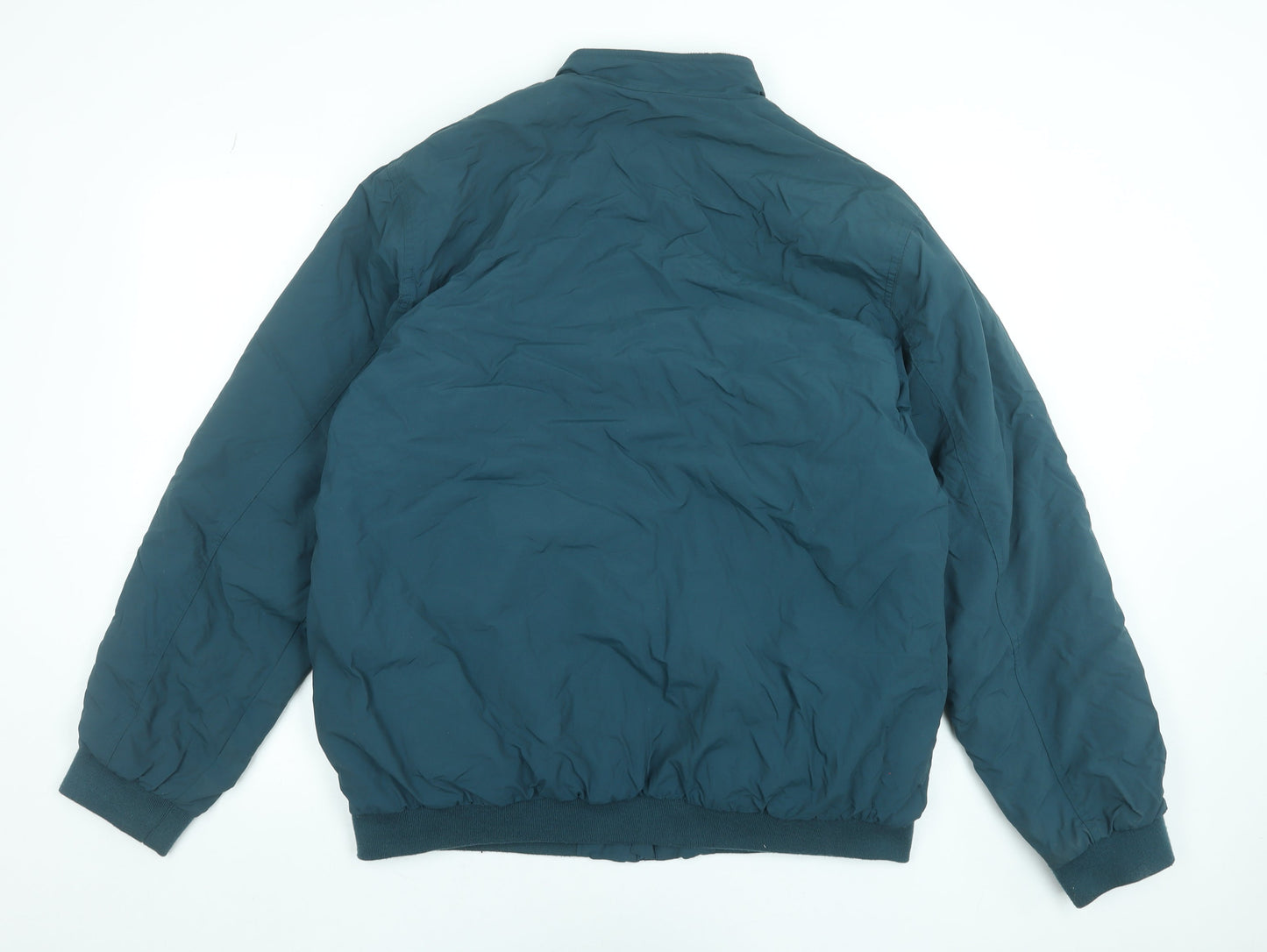 Premier Man Men's Green XL Bomber Jacket Full Zip Lined Polyester