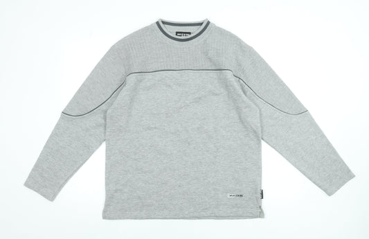 BE ICE BE Paris Mens Grey Medium Pullover Sweatshirt Long Sleeve
