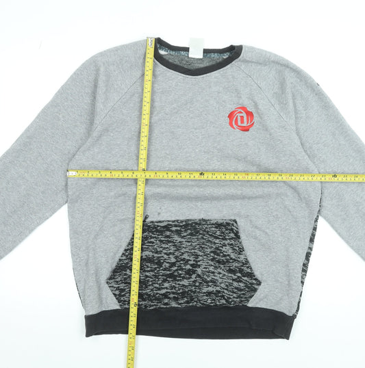 Adidas Men's Grey Crew Neck Pullover Sweatshirt Size L