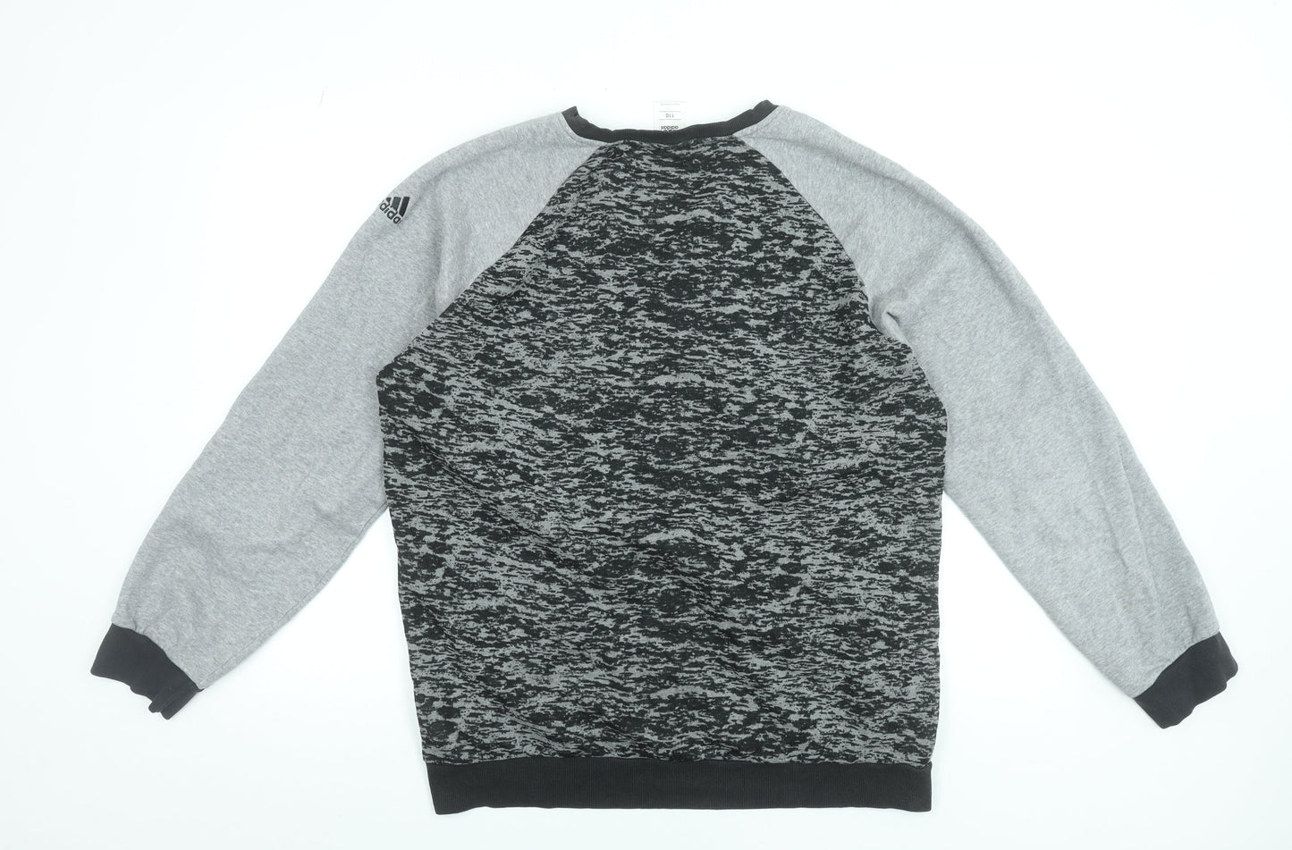 Adidas Men's Grey Crew Neck Pullover Sweatshirt Size L