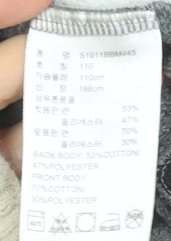 Adidas Men's Grey Crew Neck Pullover Sweatshirt Size L