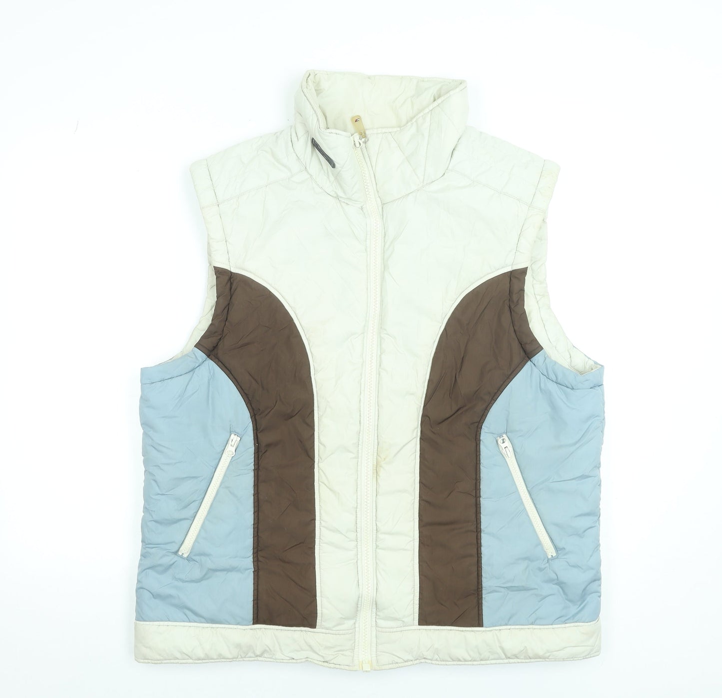 Tommy Hilfiger Men's Beige XL Puffer Waistcoat Nylon Outdoor Vest