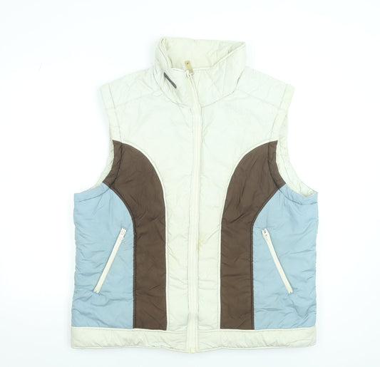 Tommy Hilfiger Men's Beige XL Puffer Waistcoat Nylon Outdoor Vest