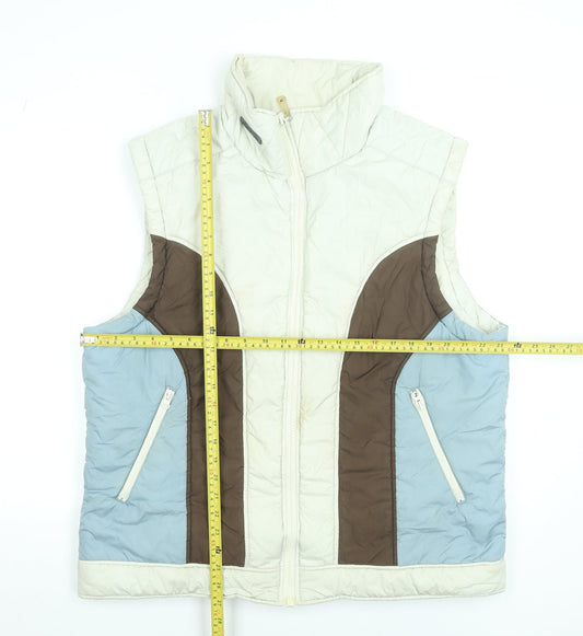 Tommy Hilfiger Men's Beige XL Puffer Waistcoat Nylon Outdoor Vest