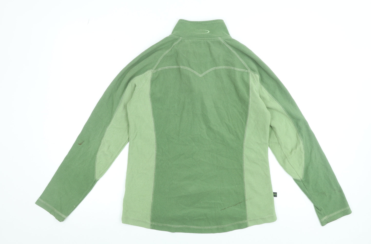 Mountainlife Women’s Green Fleece 1/2 Zip Pullover Sweatshirt Size 10