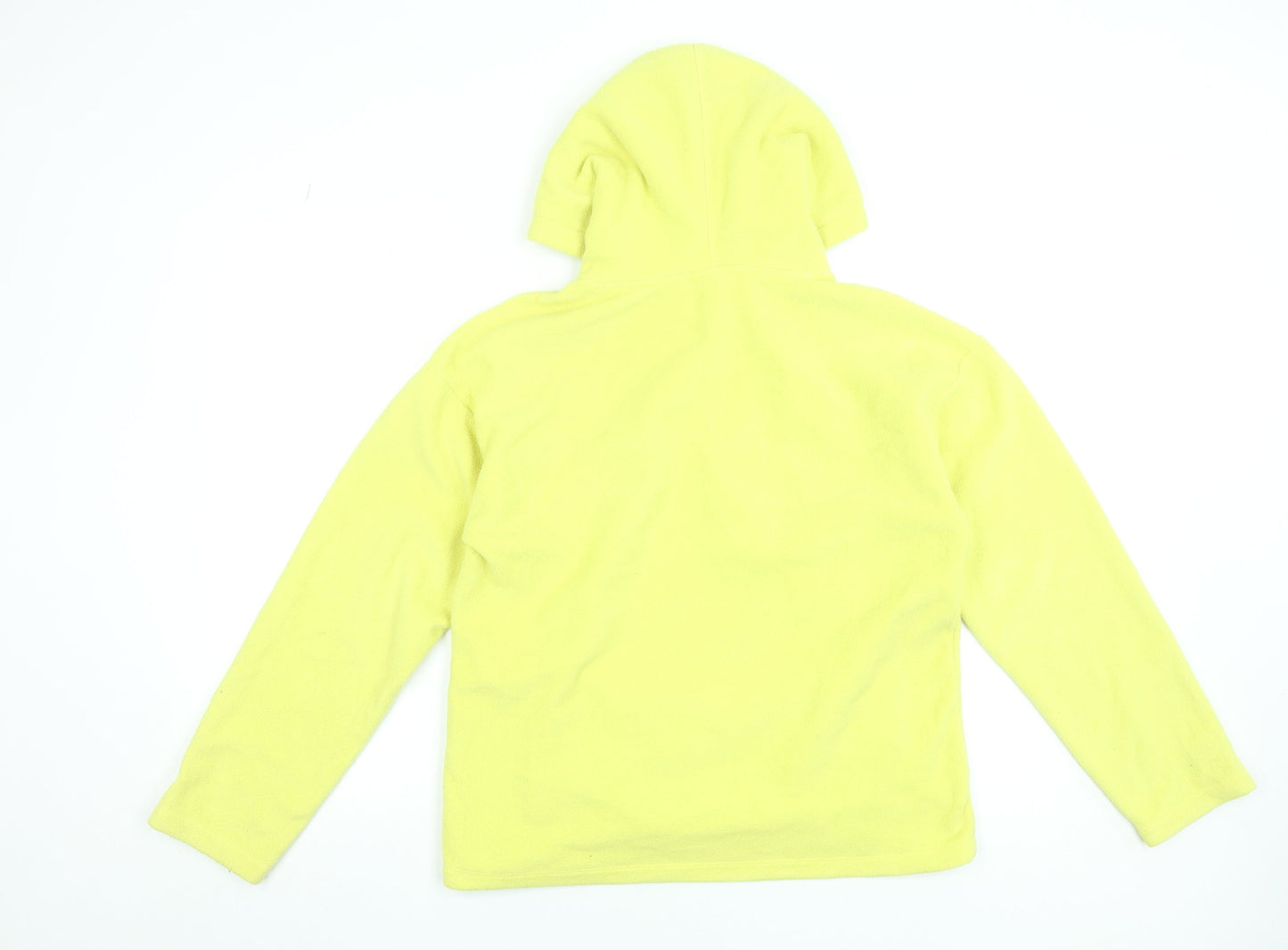 Champion Men's Yellow Fleece Pullover Hoodie Medium