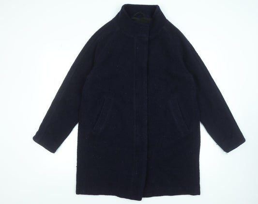 Womens UK Size 14 Regular Rohan Black Wool Coat