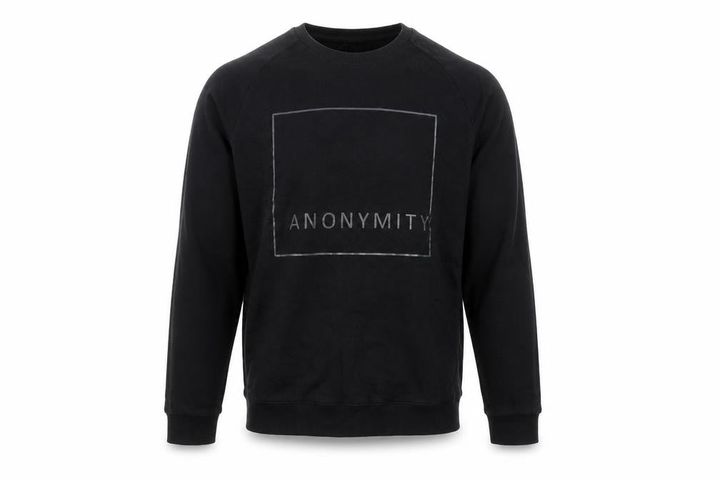 Celebon Men's Black XL Crew Neck Graphic Sweatshirt