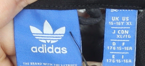 Adidas Teens Grey Full Zip Sweatshirt XL Sports Logo Jacket