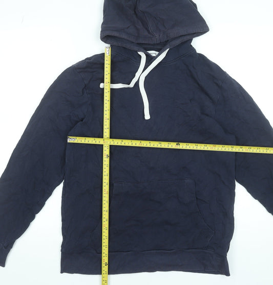 Mens UK L Regular JACK & JONES Blue Pullover Hoodie