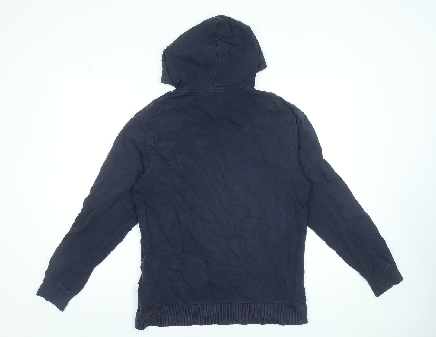 Mens UK L Regular JACK & JONES Blue Pullover Hoodie