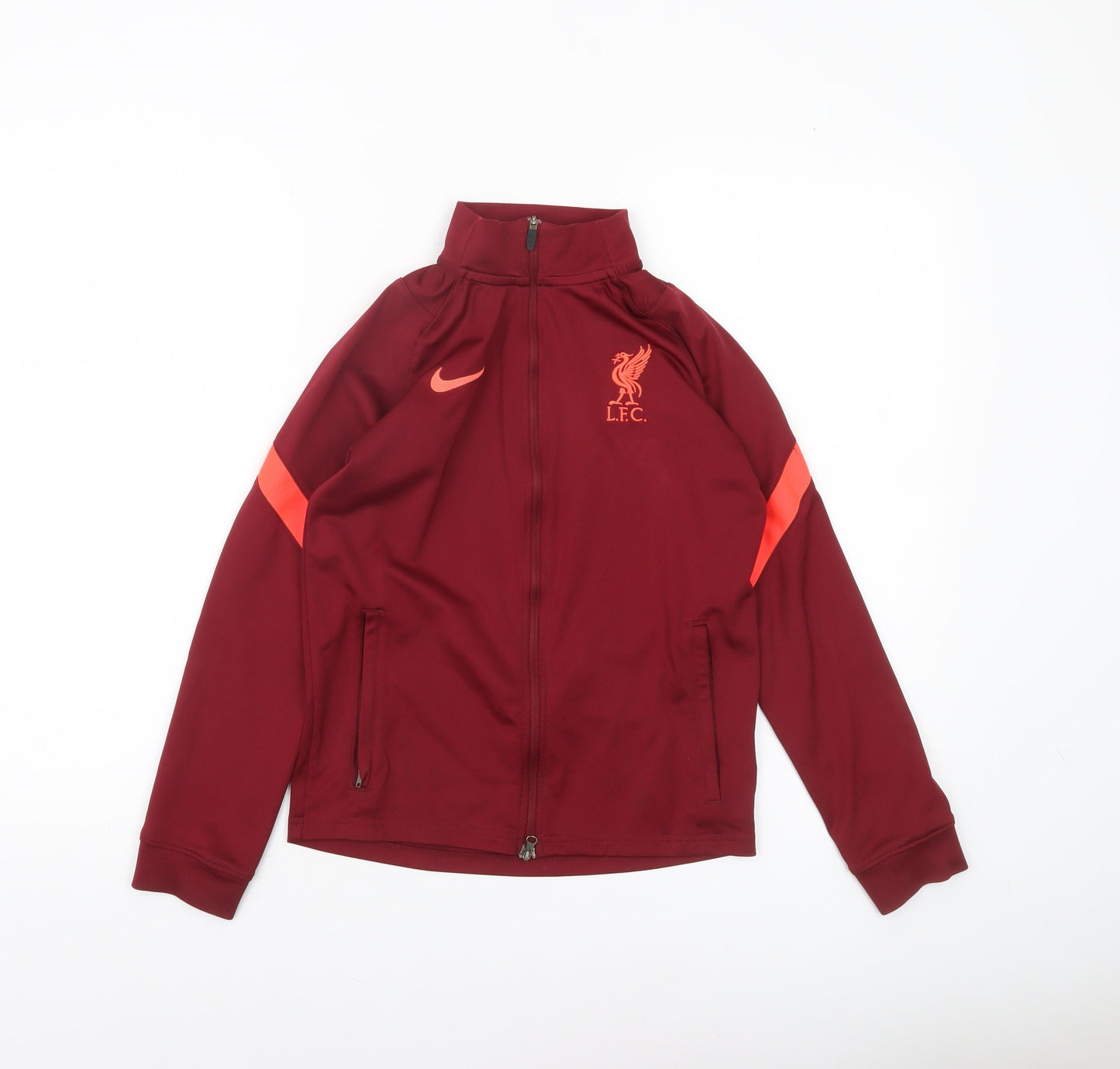 Nike Boys Red Liverpool FC Dri-FIT Track Jacket Size 10-11 Years