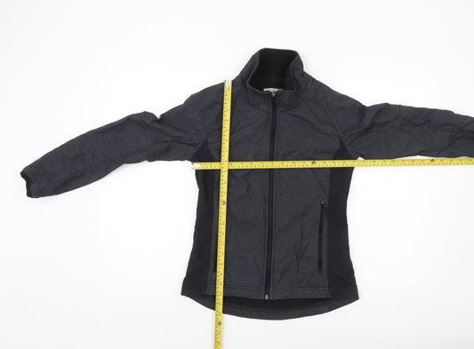Cape Women's Black Size 8 Softshell Jacket Lightweight Zip Up