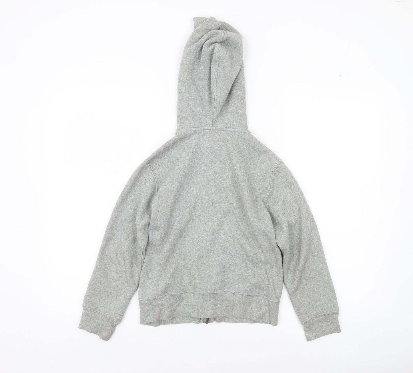 Polo Ralph Lauren Boys Grey Full Zip Hoodie Size 8 Cotton Blend