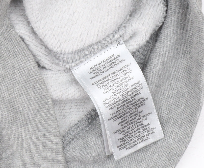 Polo Ralph Lauren Boys Grey Full Zip Hoodie Size 8 Cotton Blend