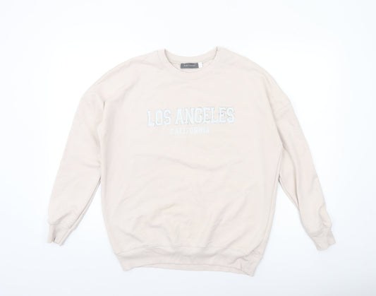 Mint Velvet Women's Beige Los Angeles Cotton Blend Sweatshirt Size S