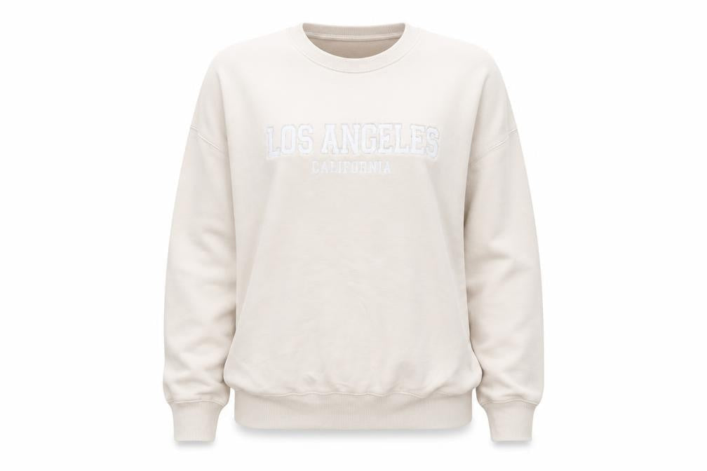Mint Velvet Women's Beige Los Angeles Cotton Blend Sweatshirt Size S