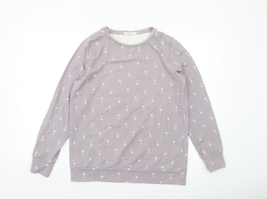 WoolOvers Women’s Grey Star Print Pullover Sweatshirt Small