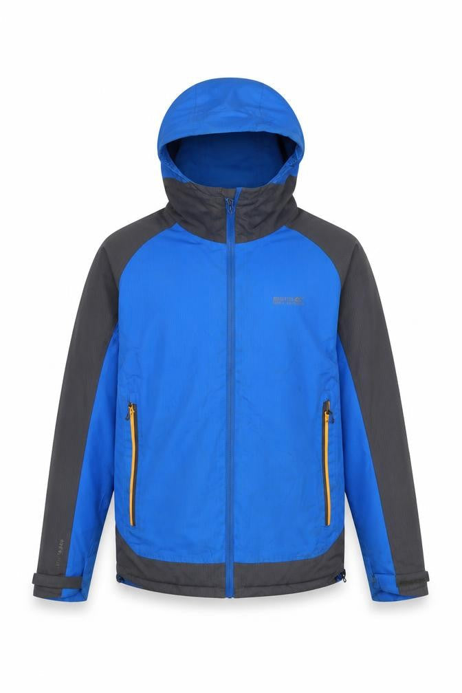 Regatta Men's Blue Hooded Softshell Windbreaker Jacket Size M