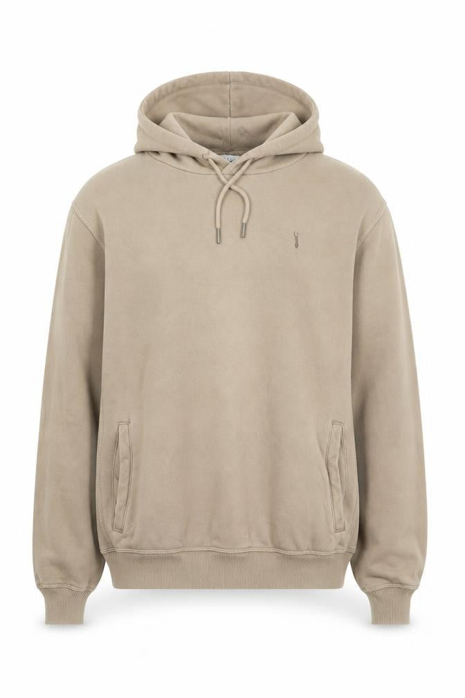 Next Men's Beige Pullover Hoodie M Regular Fit Fleece Sweatshirt