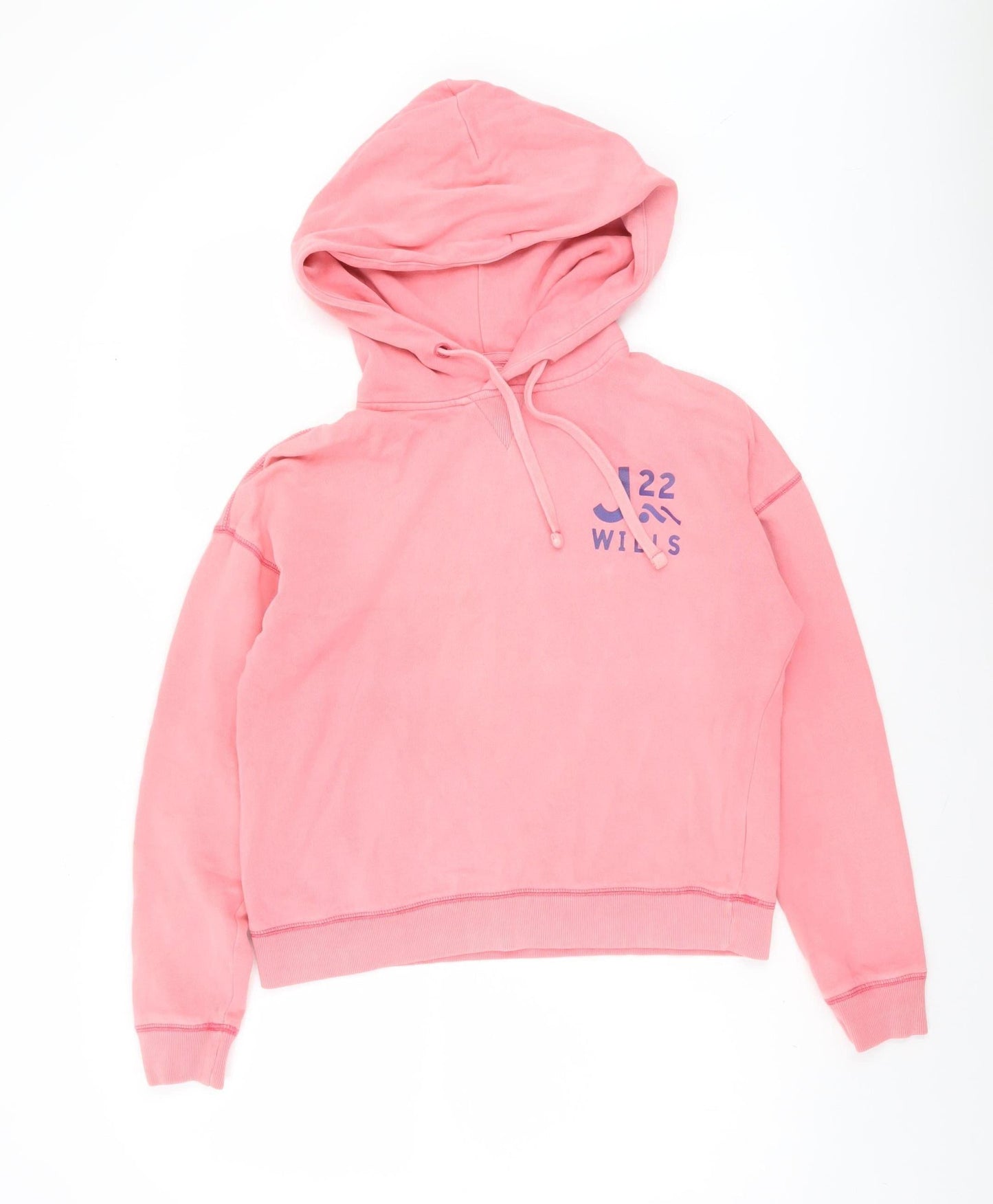 Womens UK 6 Relaxed Jack Wills Pink Pullover Hoodie
