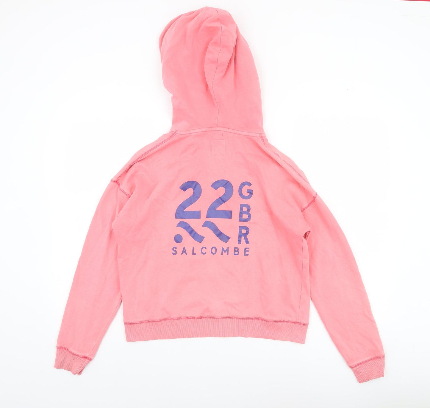 Womens UK 6 Relaxed Jack Wills Pink Pullover Hoodie