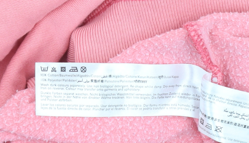Womens UK 6 Relaxed Jack Wills Pink Pullover Hoodie