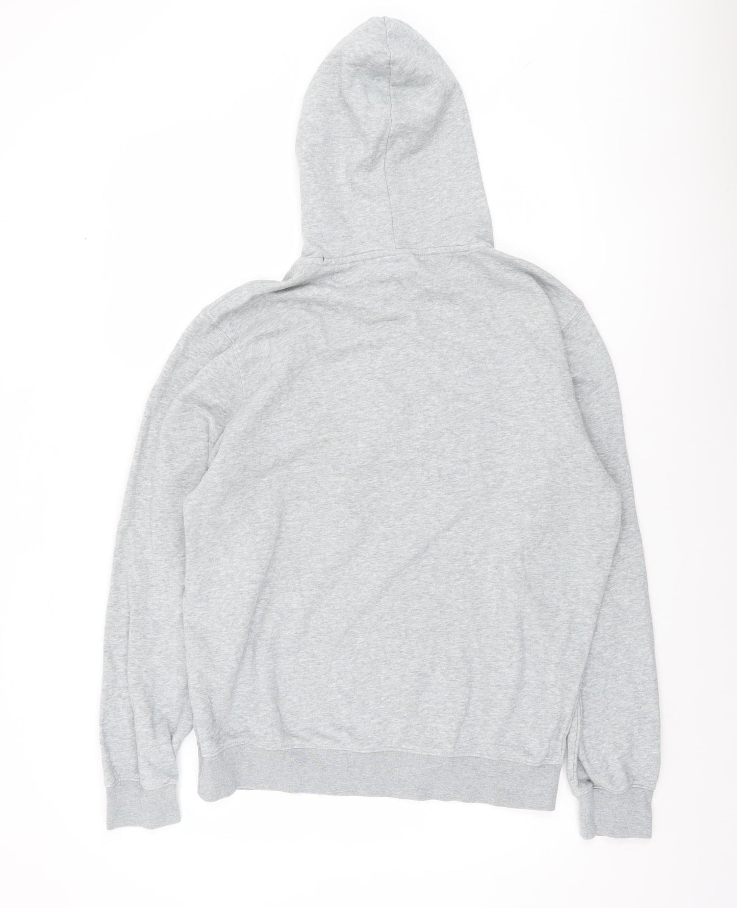 Champion Men's Grey Pullover Hoodie Large Logo Sportswear