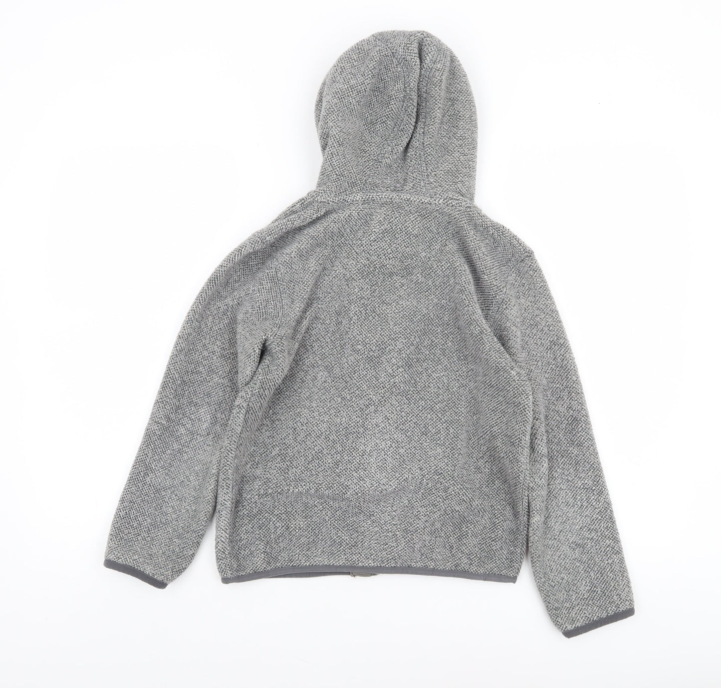 Weird Fish Boys Grey Full Zip Hoodie 9-10 Years Polyester Fleece Jacket