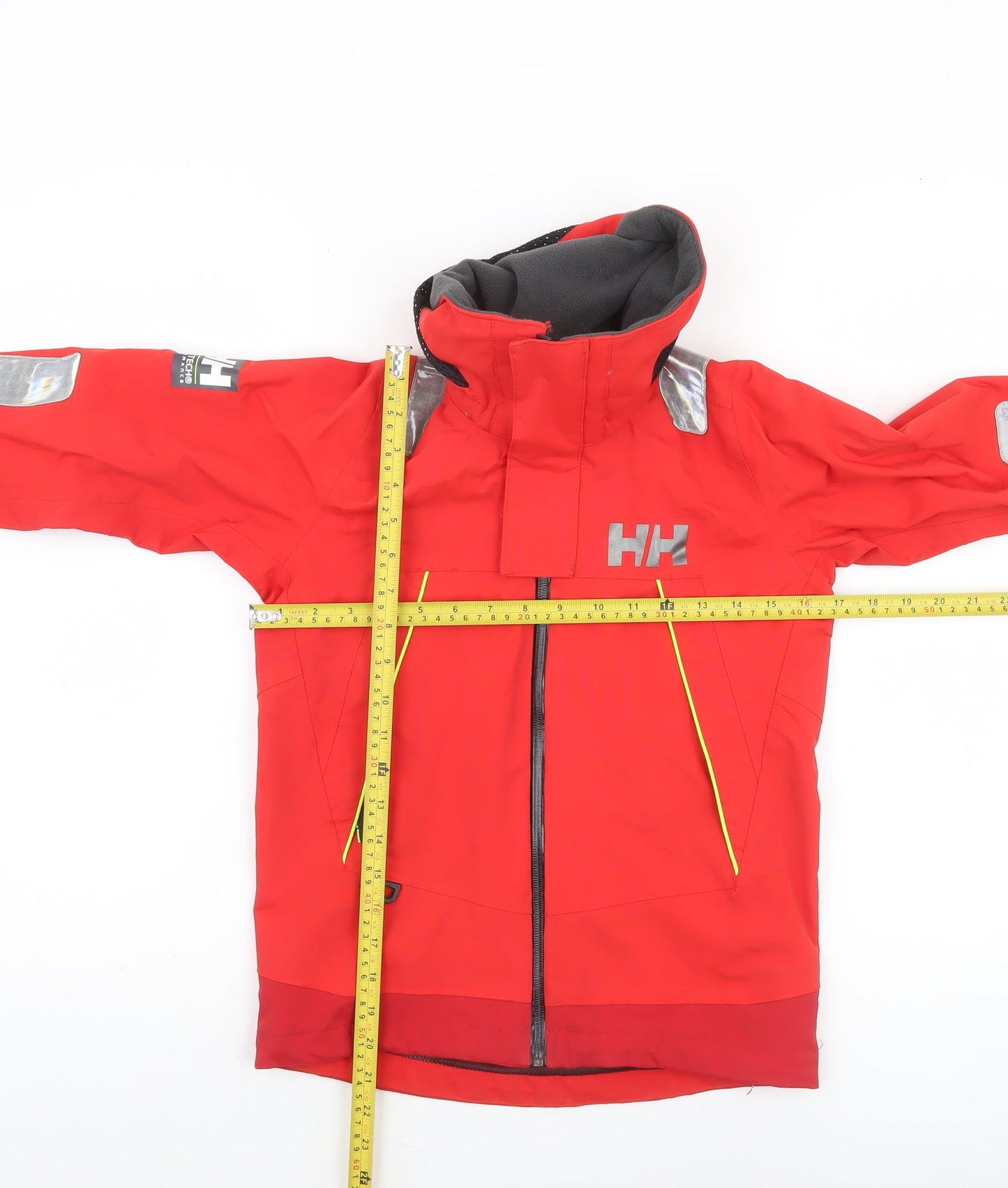 Helly Hansen Boys Red Waterproof Ski Jacket 8 Years Hooded Winter Coat