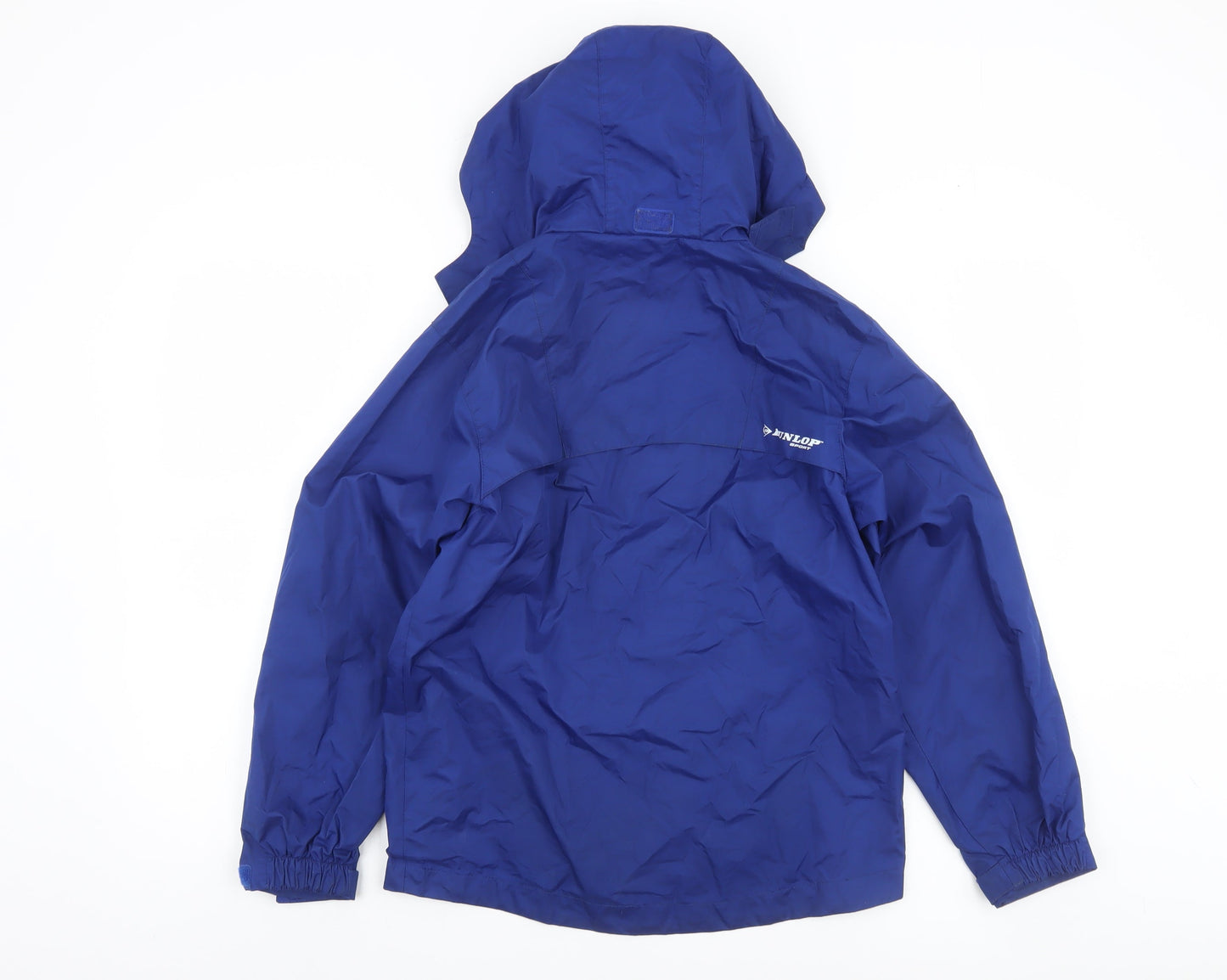 Dunlop Boys Blue Hooded Rain Coat Jacket 9-10 Years Regular Fit Waterproof