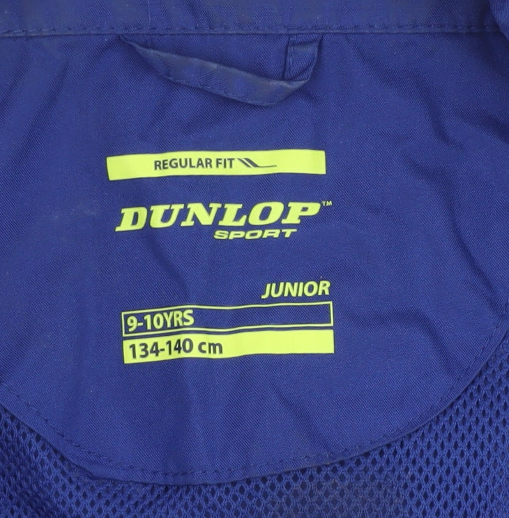 Dunlop Boys Blue Hooded Rain Coat Jacket 9-10 Years Regular Fit Waterproof