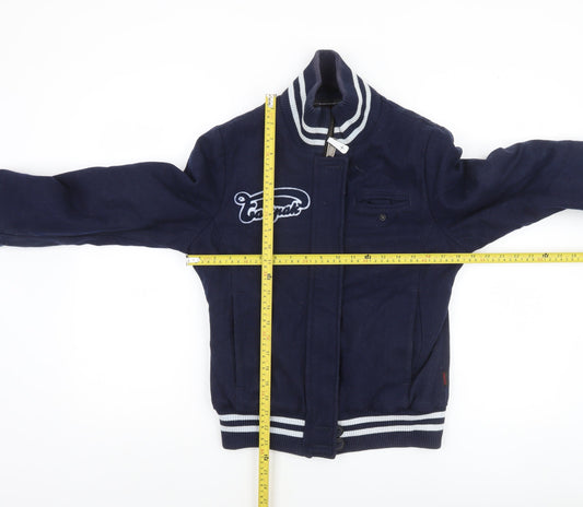 Eastpak Men’s Blue Wool Varsity Jacket Size S College Style