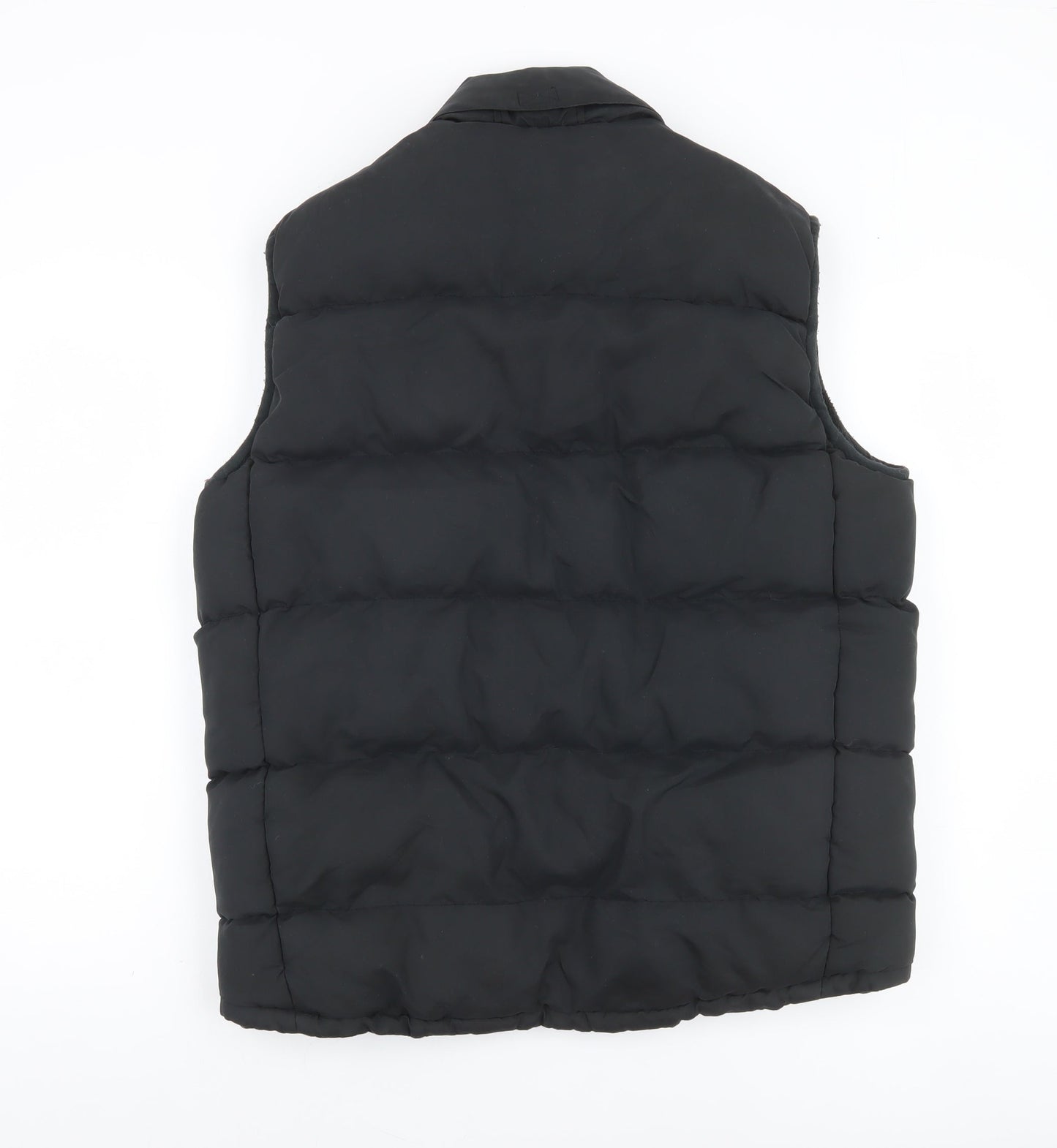 Blue Lake Men's Black Puffer Waistcoat M Water Resistant Lined Vest