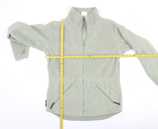Columbia Women’s Green Fleece Full Zip Mid-Length Outdoor Jacket Size M