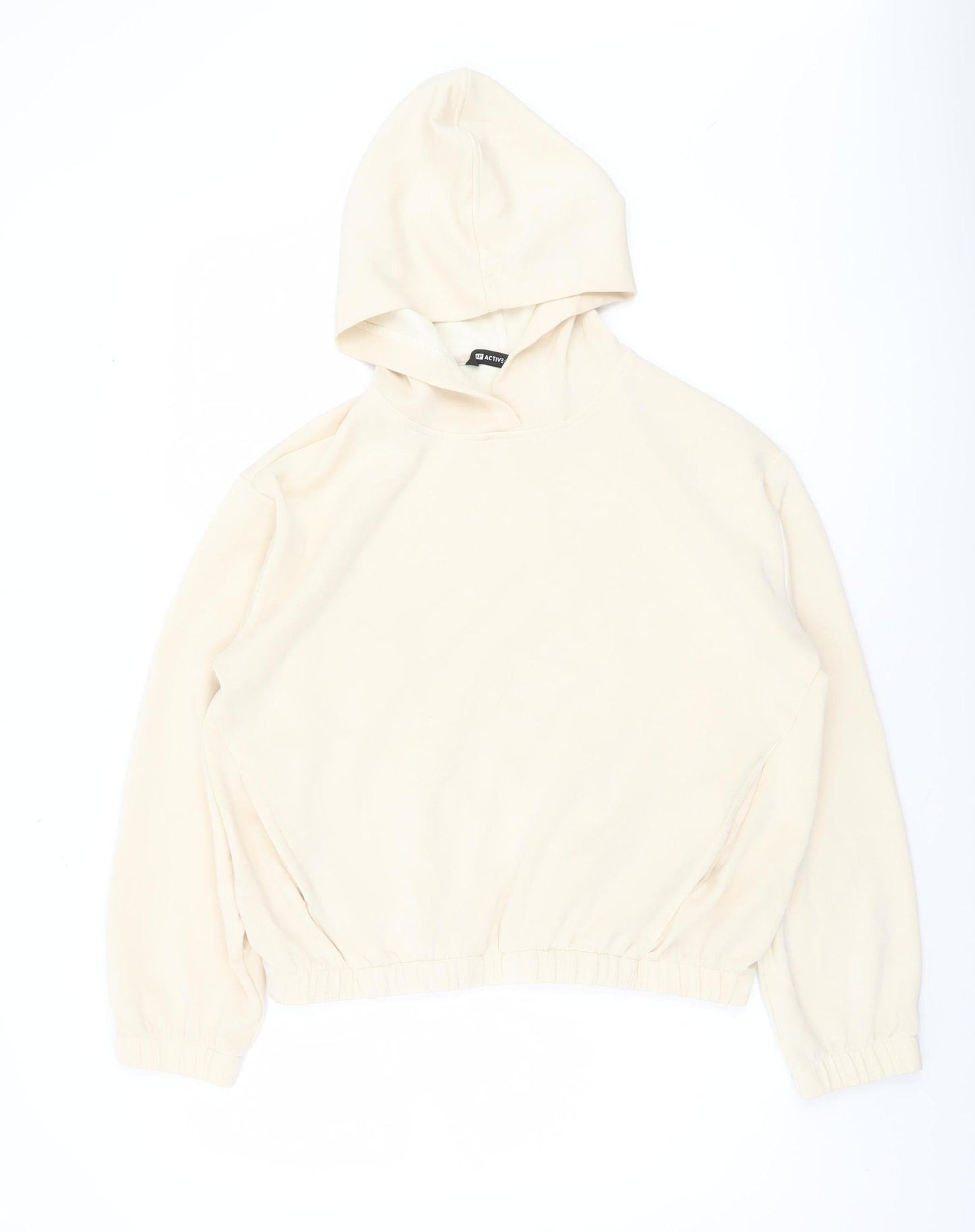 F&F Active Women Beige Pullover Hoodie Size M Viscose Blend