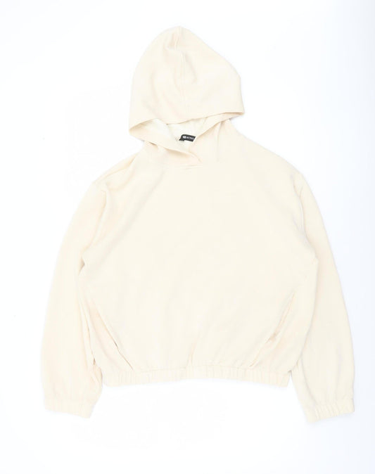 F&F Active Women Beige Pullover Hoodie Size M Viscose Blend
