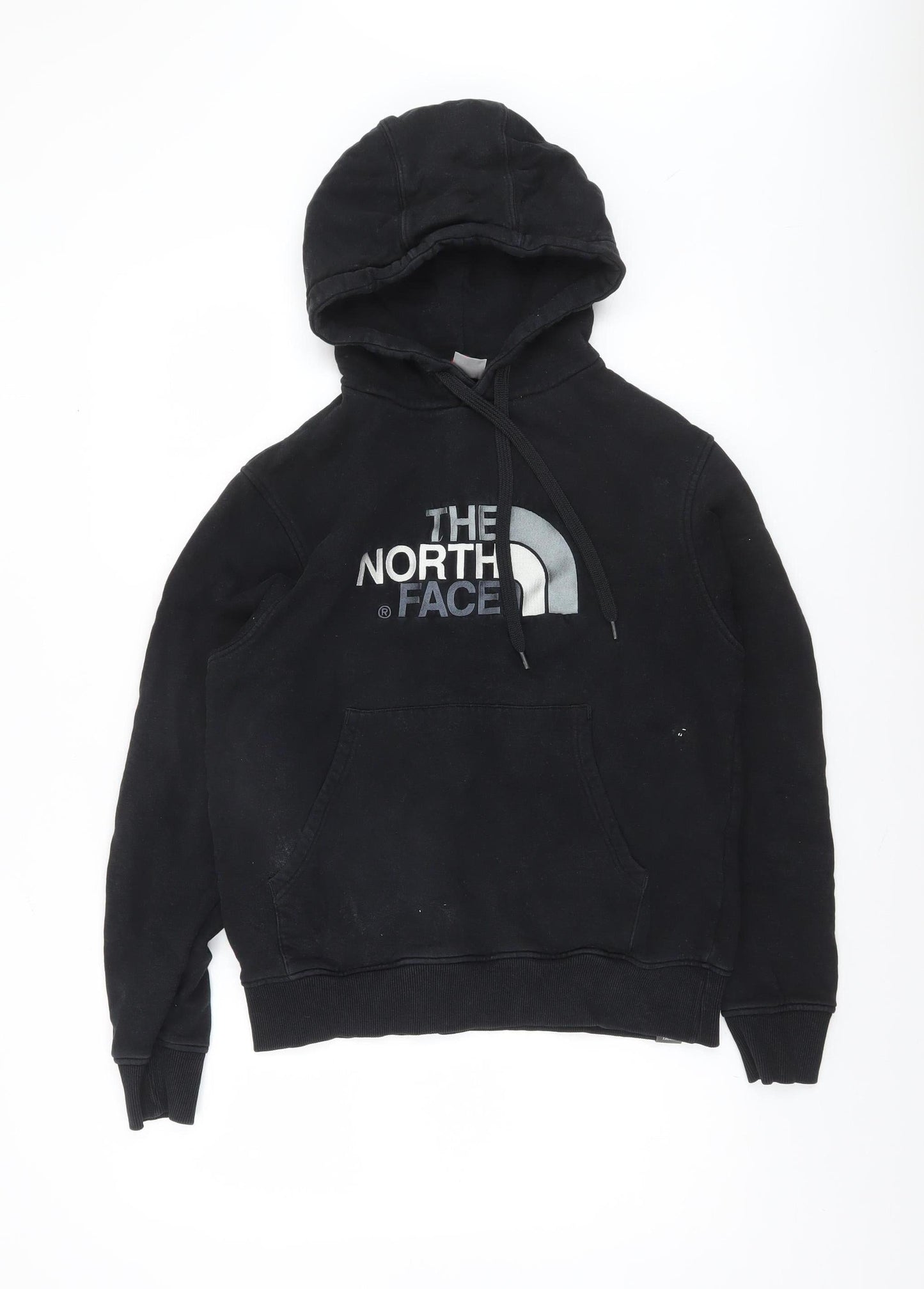 The North Face Men's Black Pullover Hoodie Size S Logo Fleece Sweatshirt