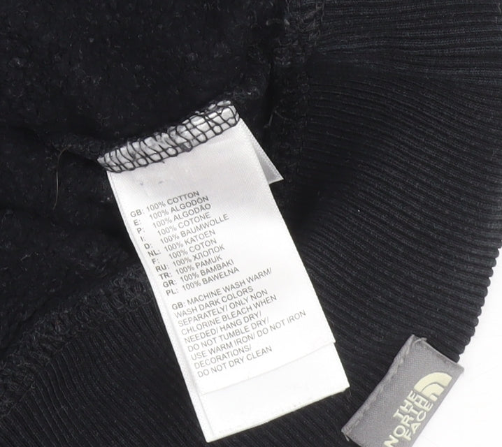 The North Face Men's Black Pullover Hoodie Size S Logo Fleece Sweatshirt