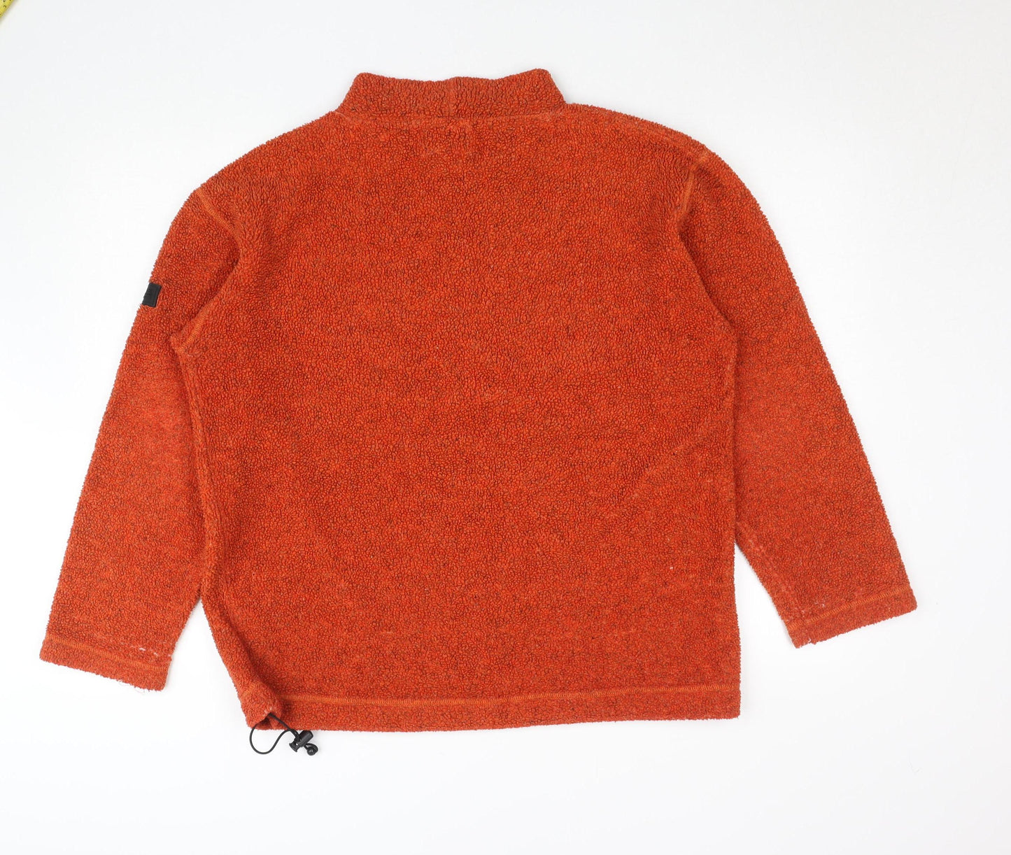 Jeep Women's Orange Mock Neck Pullover Jumper S/M Wool Blend Casual