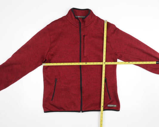 Stormy Life Women’s Red Full Zip Fleece Jacket L Outdoor Activewear