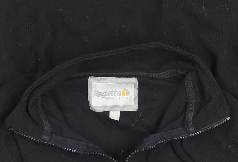 Womens UK Size M Regular Regatta Black Polyester Jacket