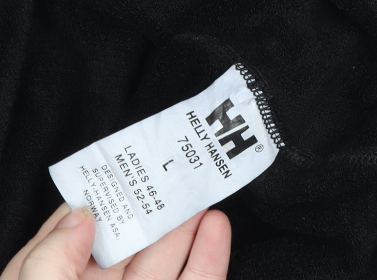 Helly Hansen Men’s Black L Fleece 1/4 Zip Outdoor Pullover Top