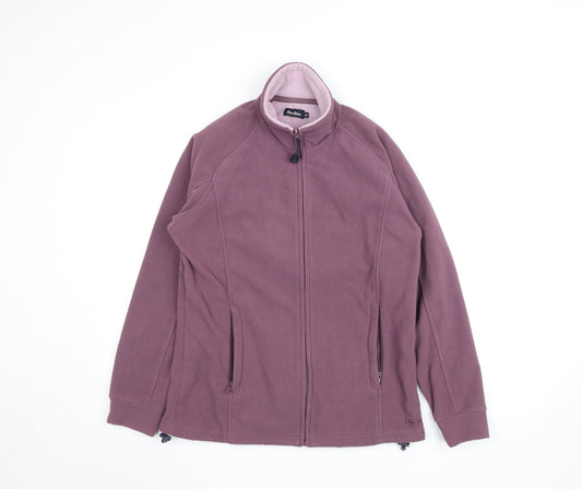 Peter Storm Women Purple Fleece Full Zip Jacket Size 12