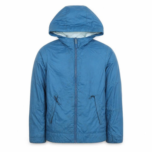 Nike Boys Blue Hooded Windbreaker Jacket 8-10 Years Full Zip Lined