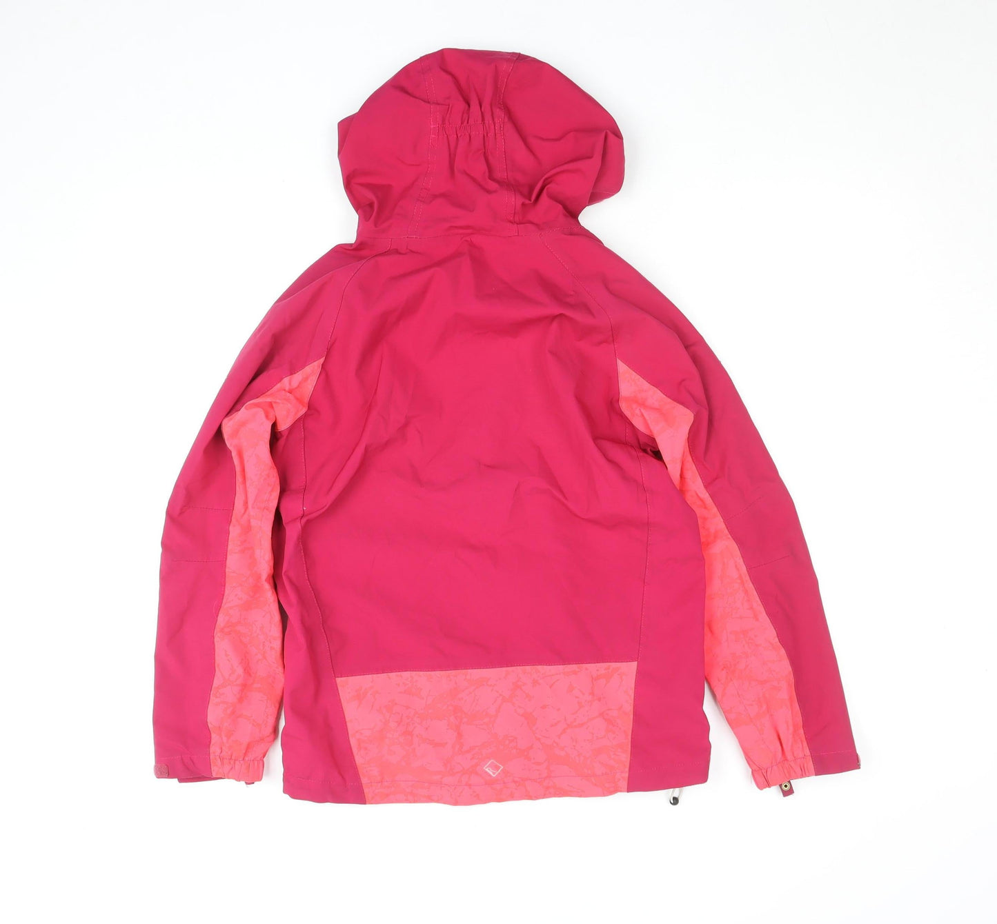 Regatta Girls Pink Hooded Waterproof Rain Coat Jacket 13 Years